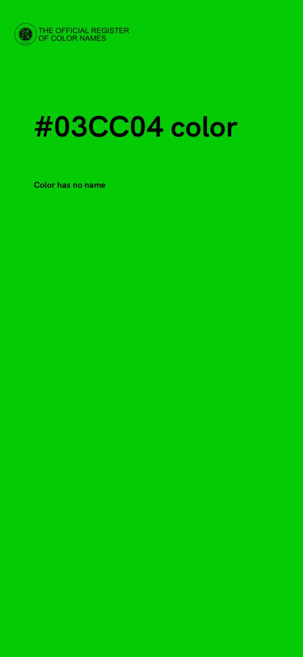 #03CC04 color image
