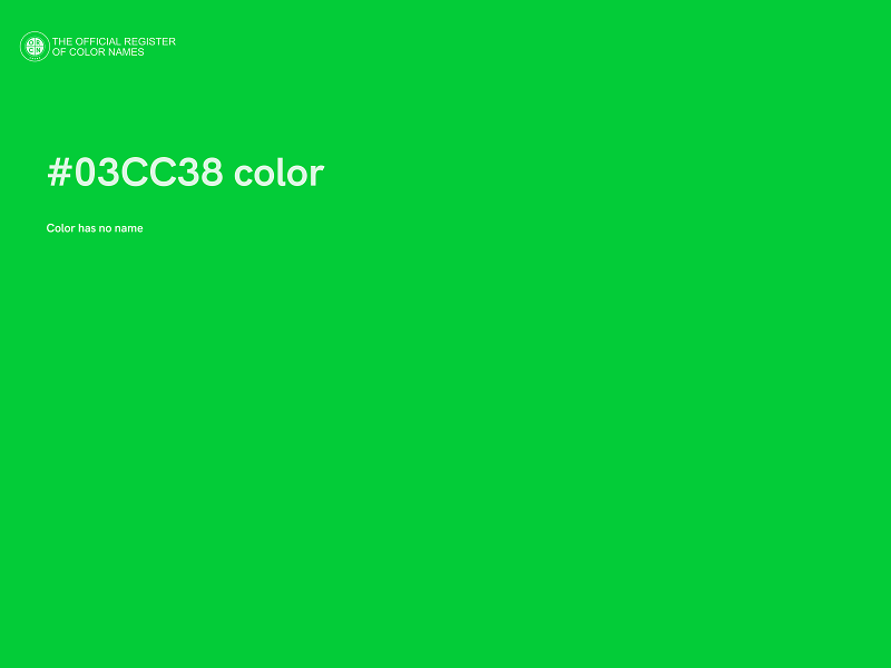 #03CC38 color image