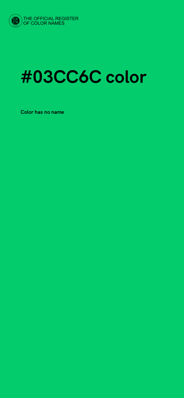 #03CC6C color image