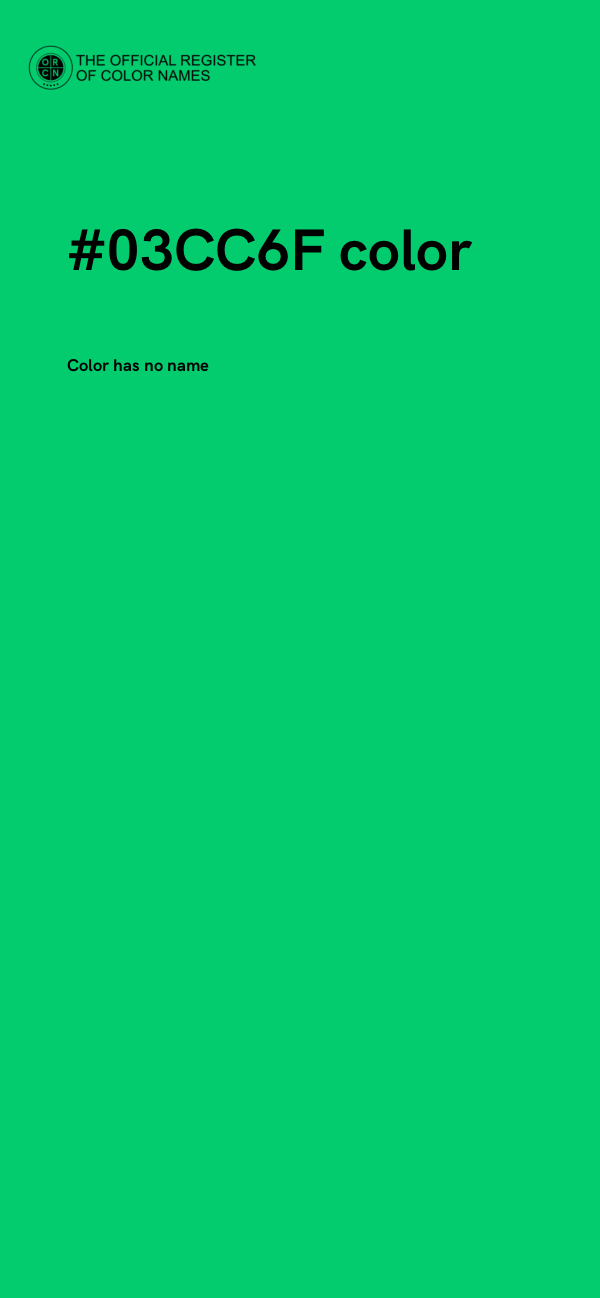 #03CC6F color image