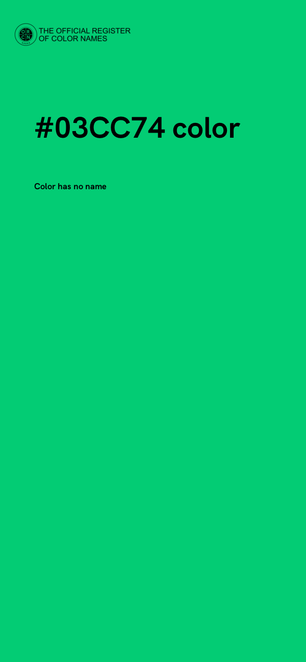 #03CC74 color image