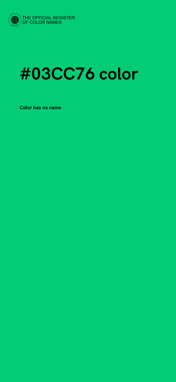 #03CC76 color image