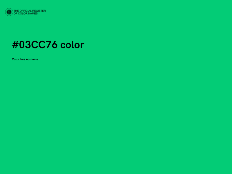 #03CC76 color image