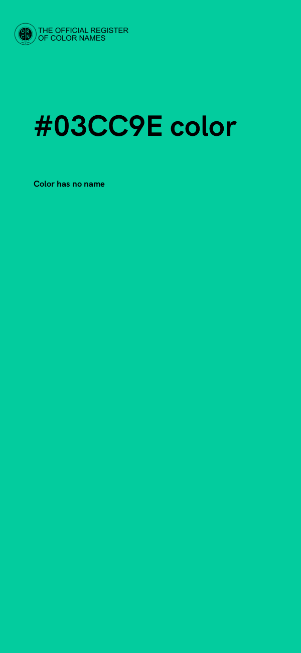 #03CC9E color image