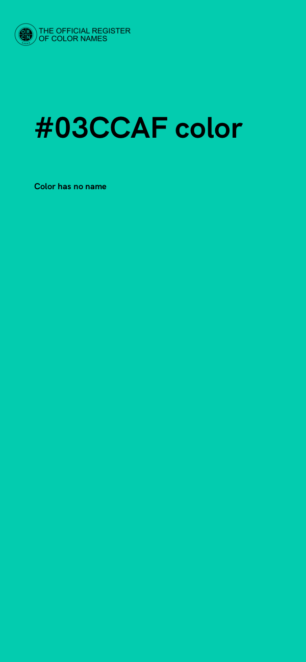 #03CCAF color image