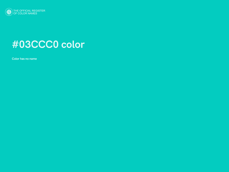 #03CCC0 color image