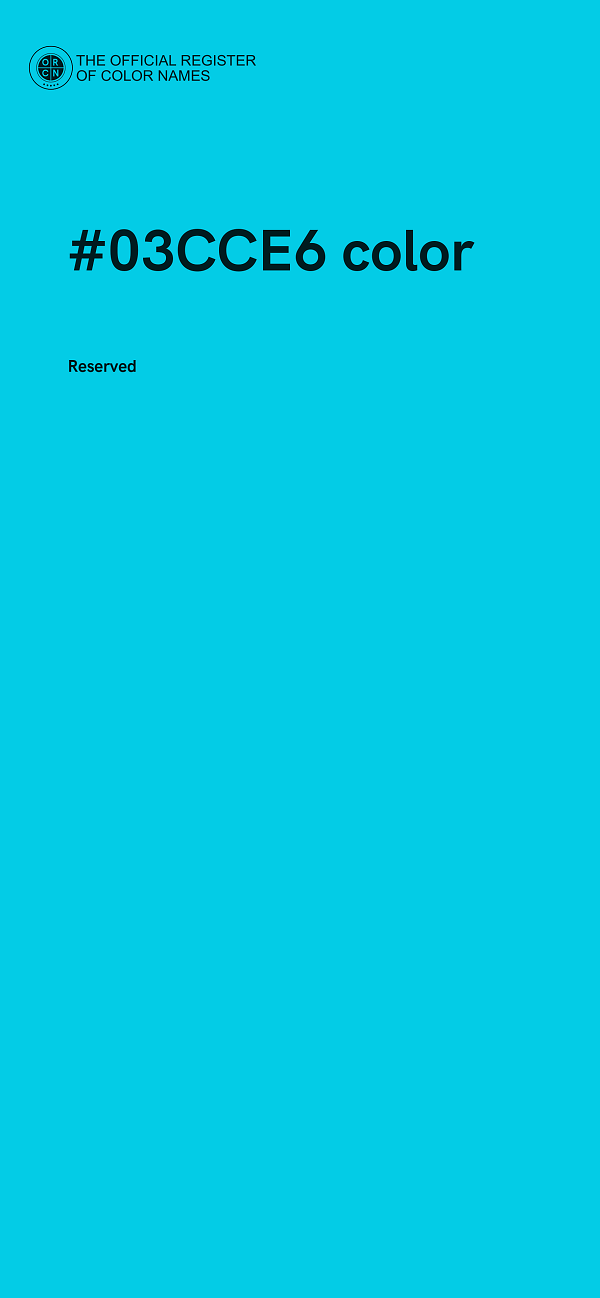 #03CCE6 color image