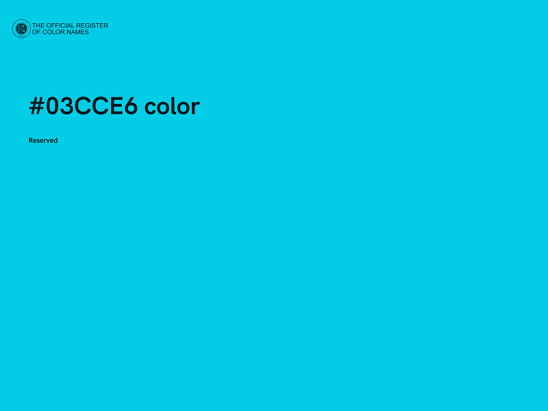 #03CCE6 color image