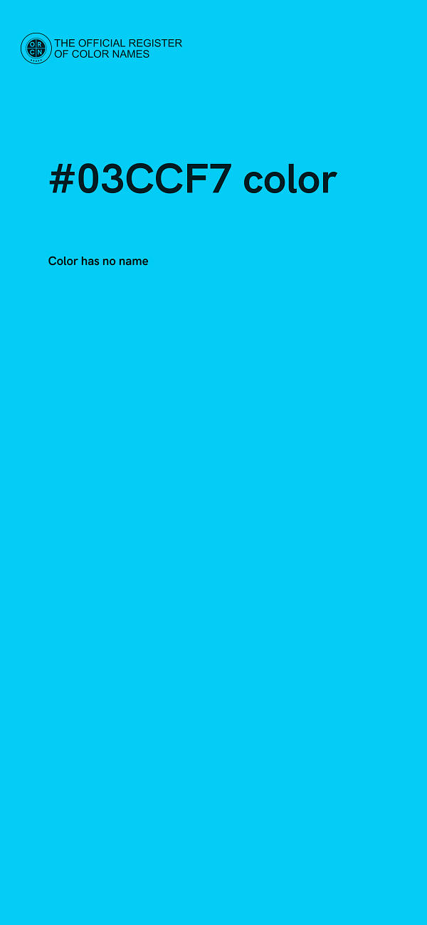 #03CCF7 color image