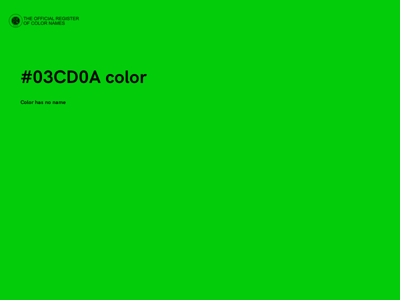 #03CD0A color image
