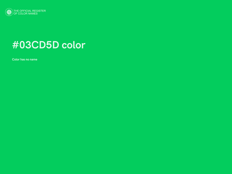 #03CD5D color image