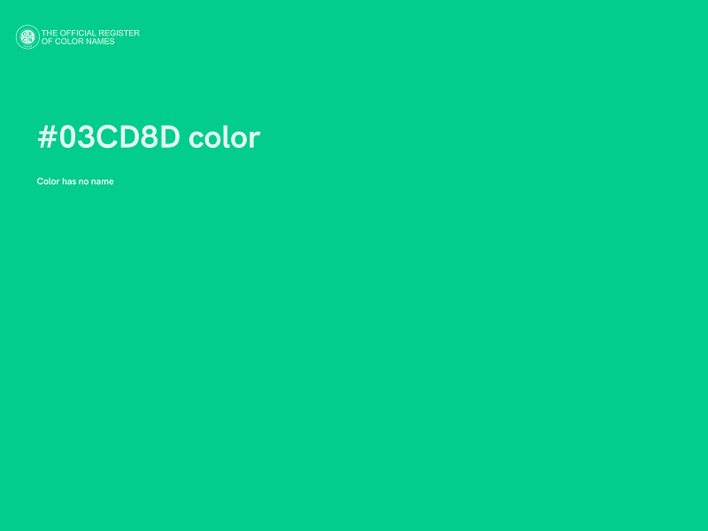 #03CD8D color image