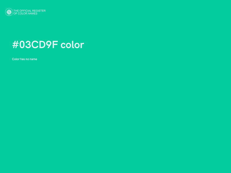 #03CD9F color image