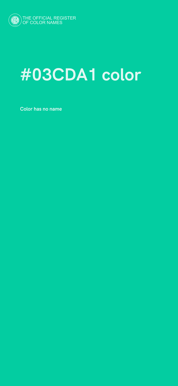 #03CDA1 color image