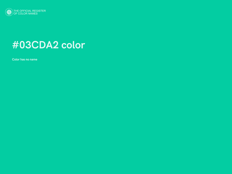 #03CDA2 color image