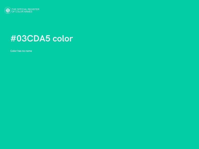 #03CDA5 color image