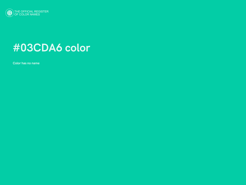 #03CDA6 color image