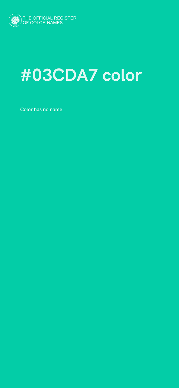#03CDA7 color image