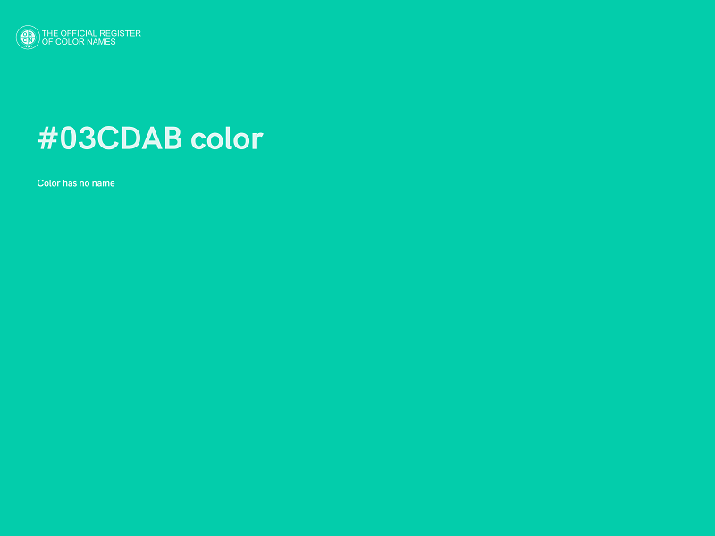 #03CDAB color image