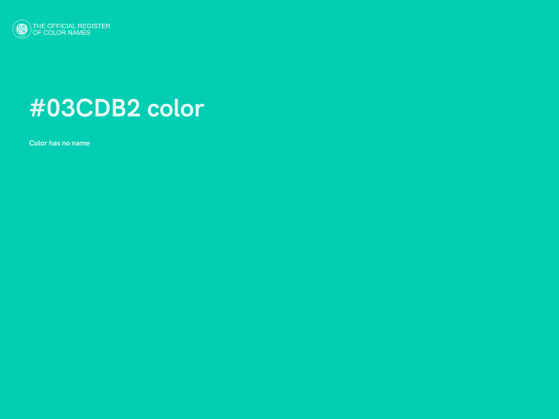 #03CDB2 color image