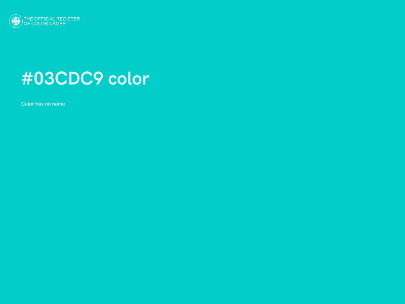 #03CDC9 color image