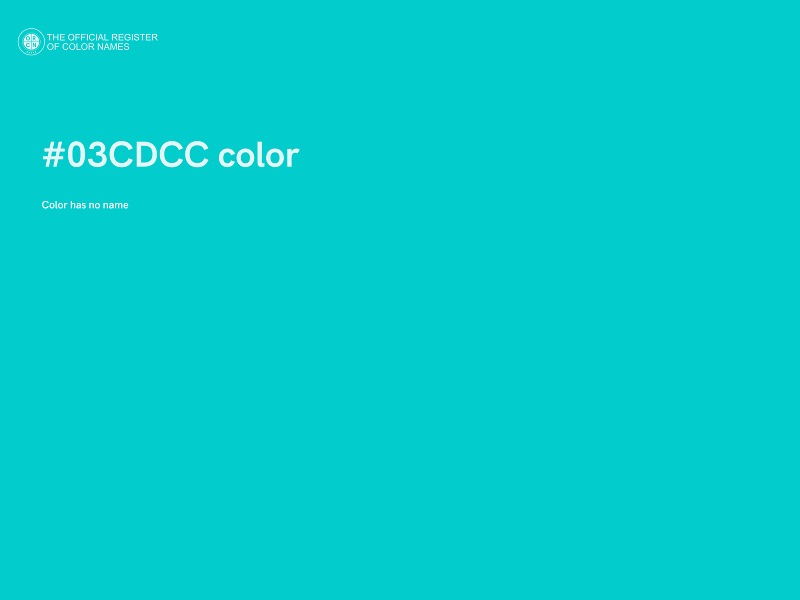 #03CDCC color image