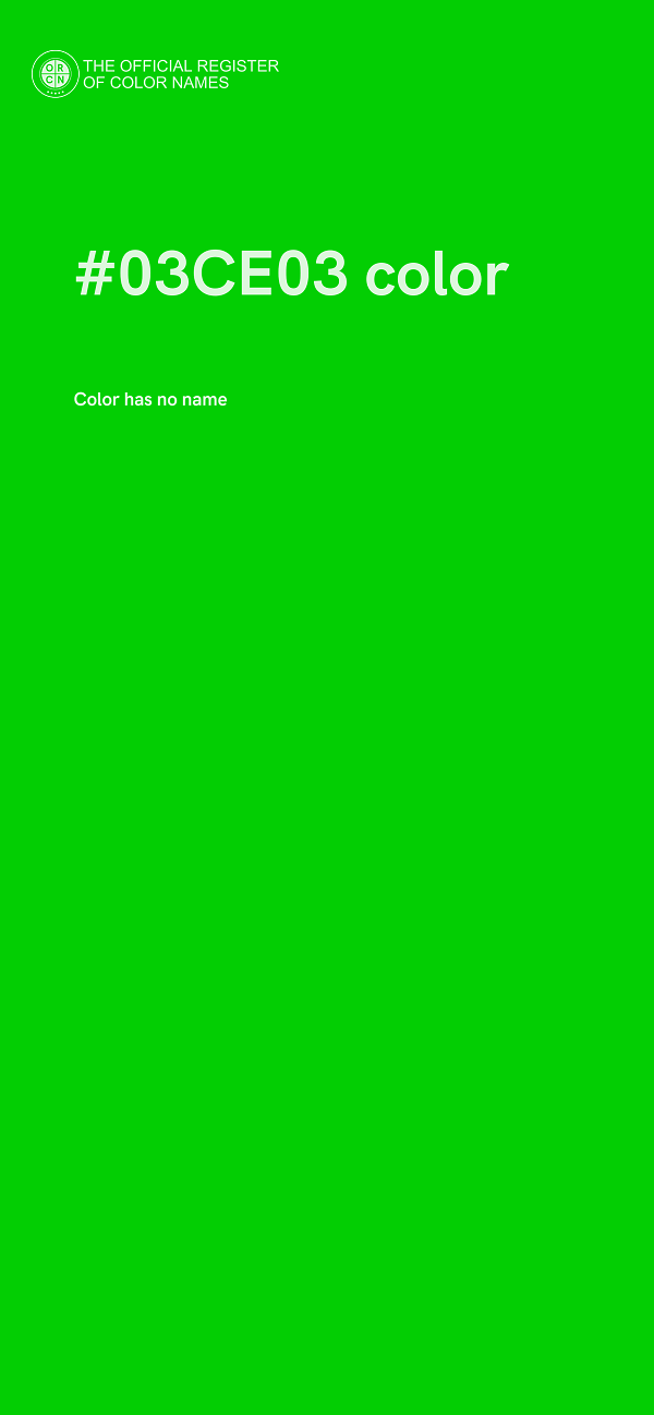 #03CE03 color image