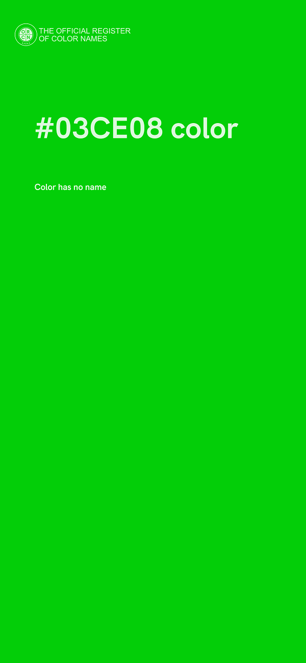 #03CE08 color image