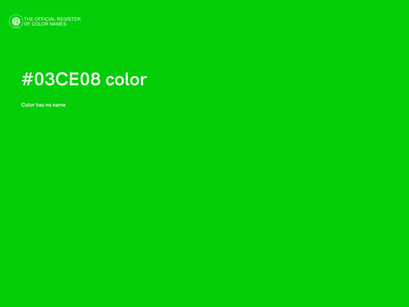 #03CE08 color image