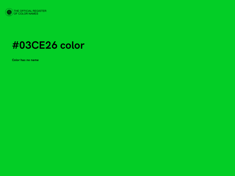 #03CE26 color image