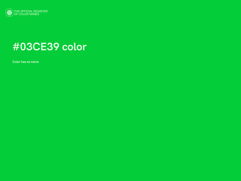 #03CE39 color image