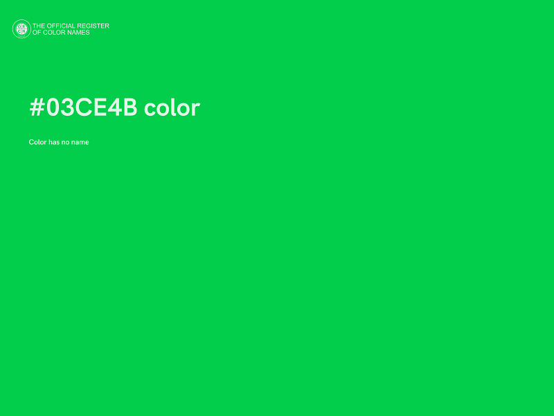 #03CE4B color image