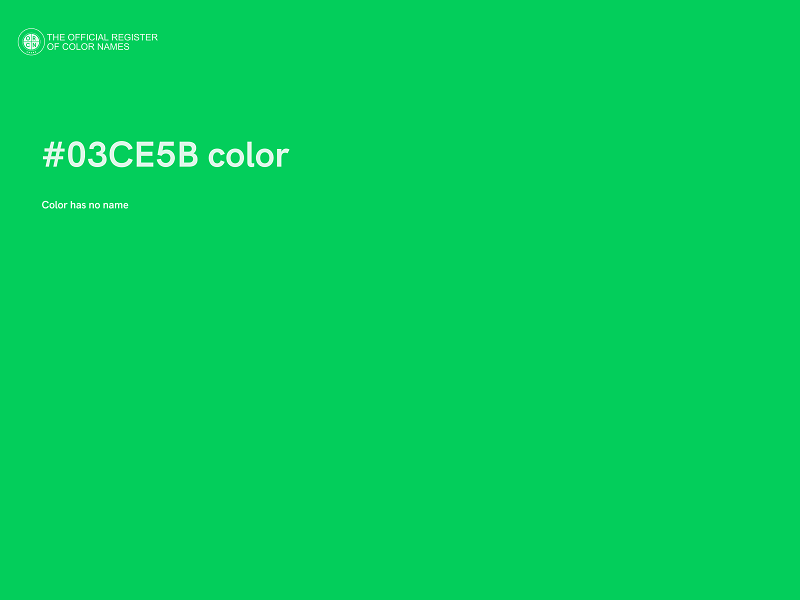 #03CE5B color image