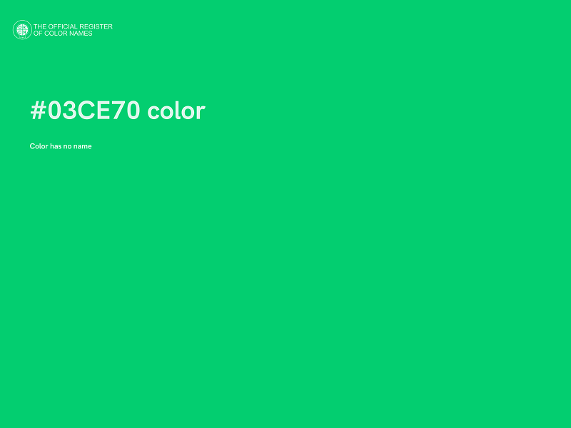 #03CE70 color image