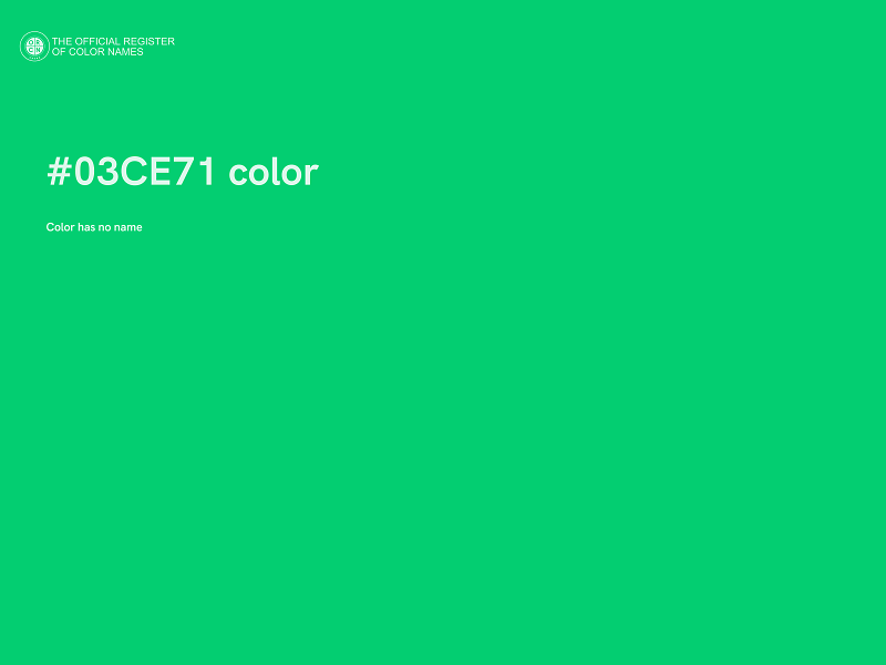 #03CE71 color image