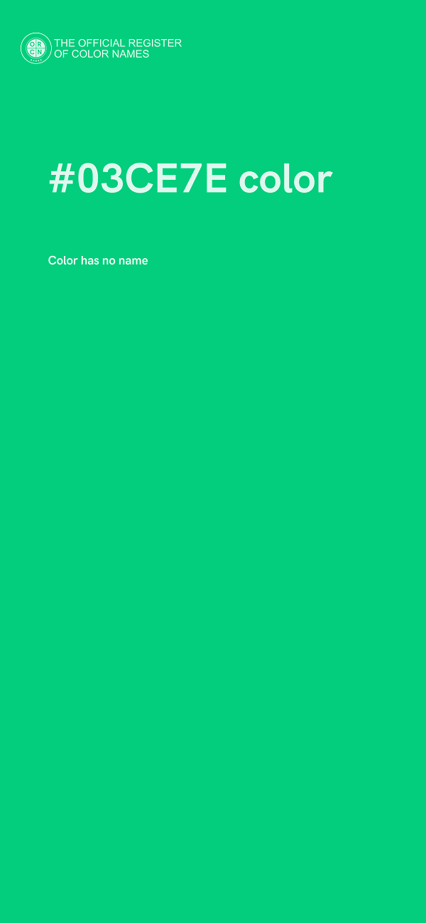 #03CE7E color image