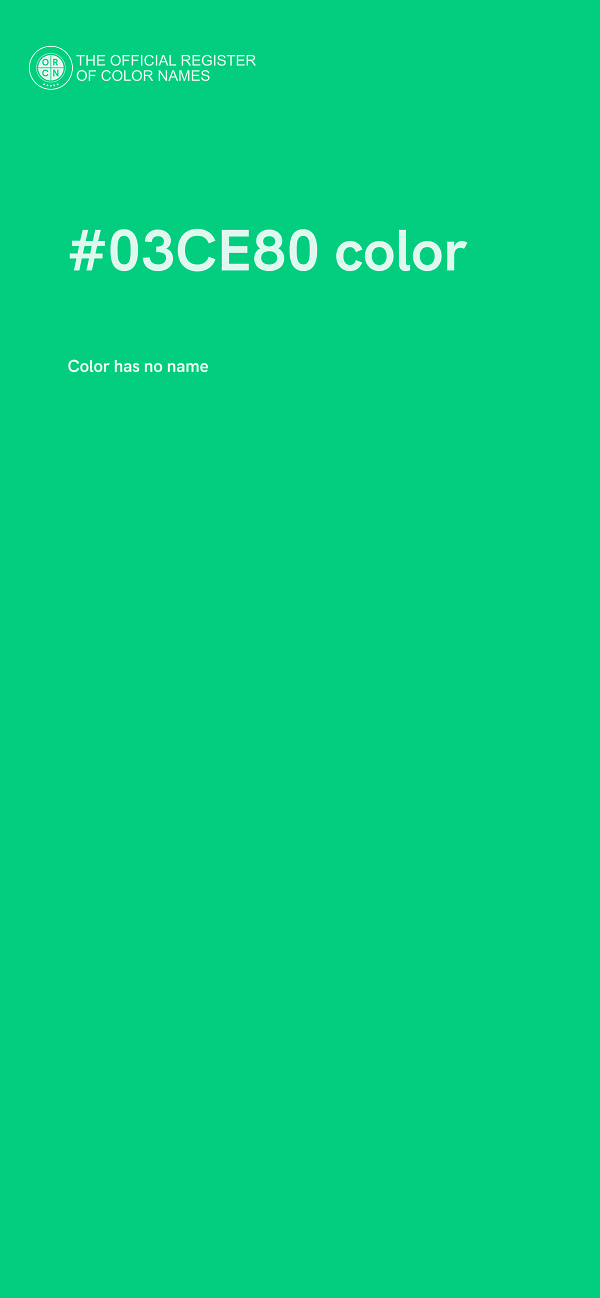 #03CE80 color image
