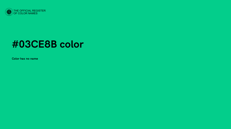 #03CE8B color image