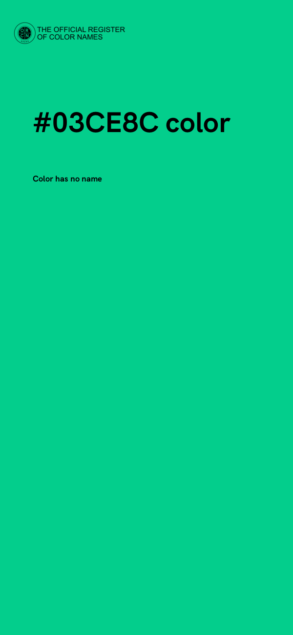 #03CE8C color image