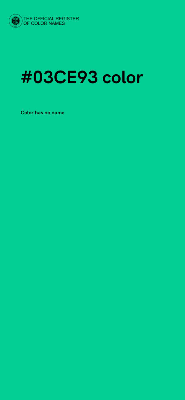 #03CE93 color image