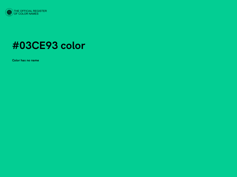 #03CE93 color image