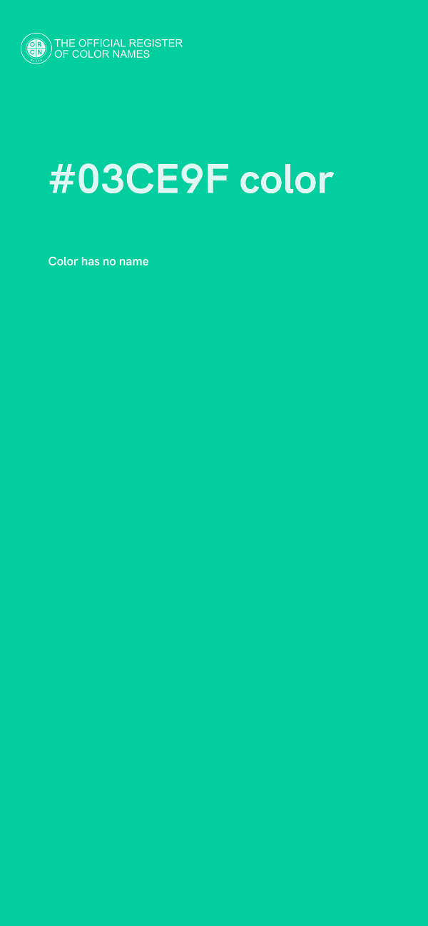 #03CE9F color image