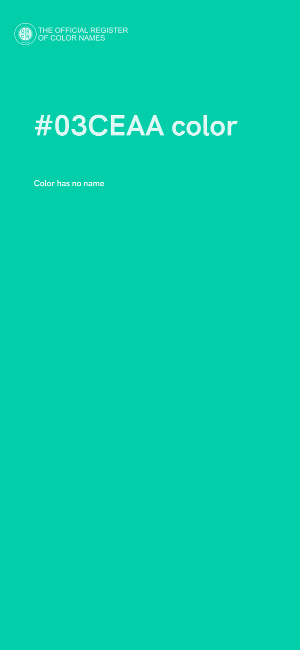 #03CEAA color image