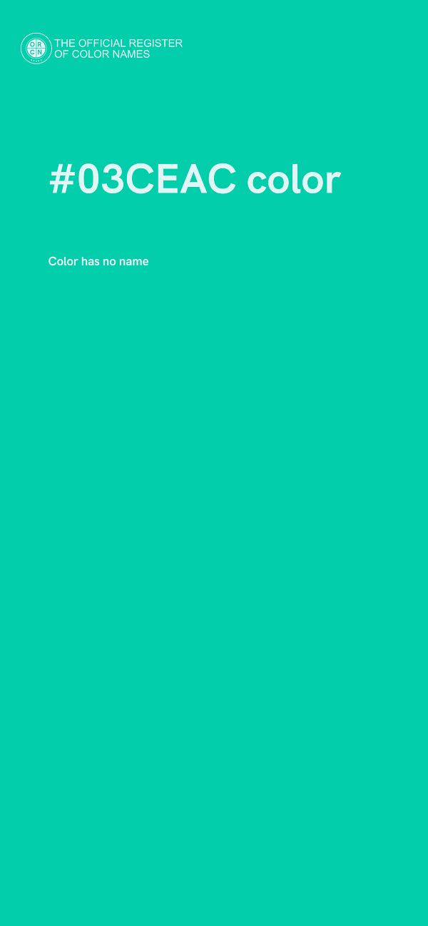 #03CEAC color image