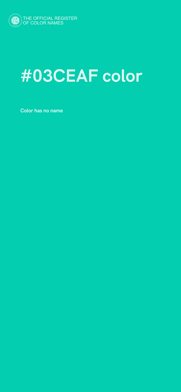 #03CEAF color image