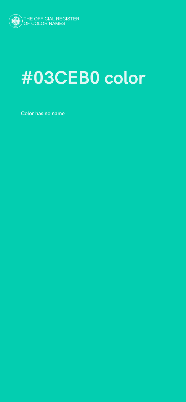 #03CEB0 color image