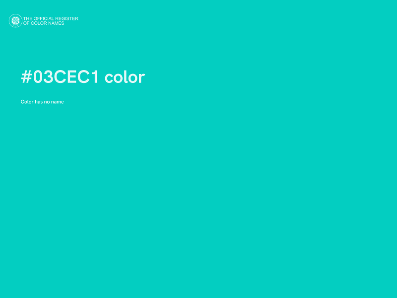 #03CEC1 color image