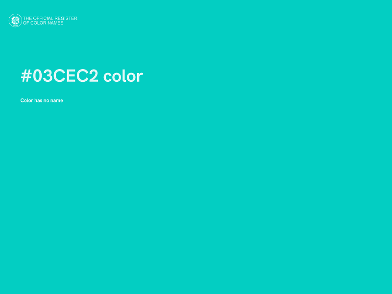#03CEC2 color image