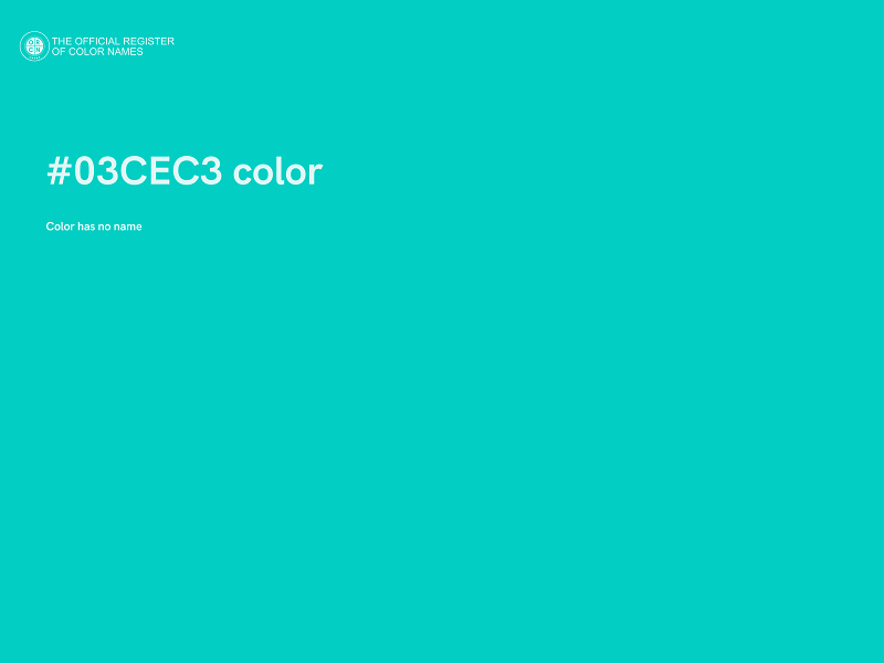 #03CEC3 color image