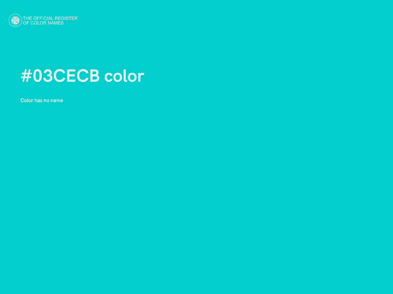 #03CECB color image
